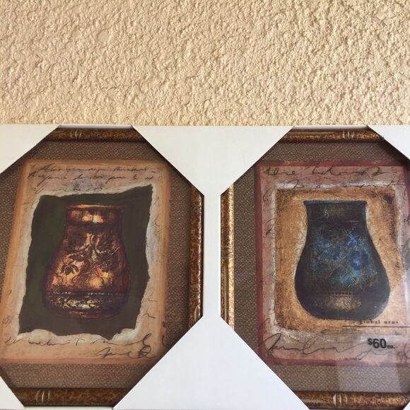 Global Script Urns by Boze Miller set of 2 NWT‎ - Picture 1 of 7